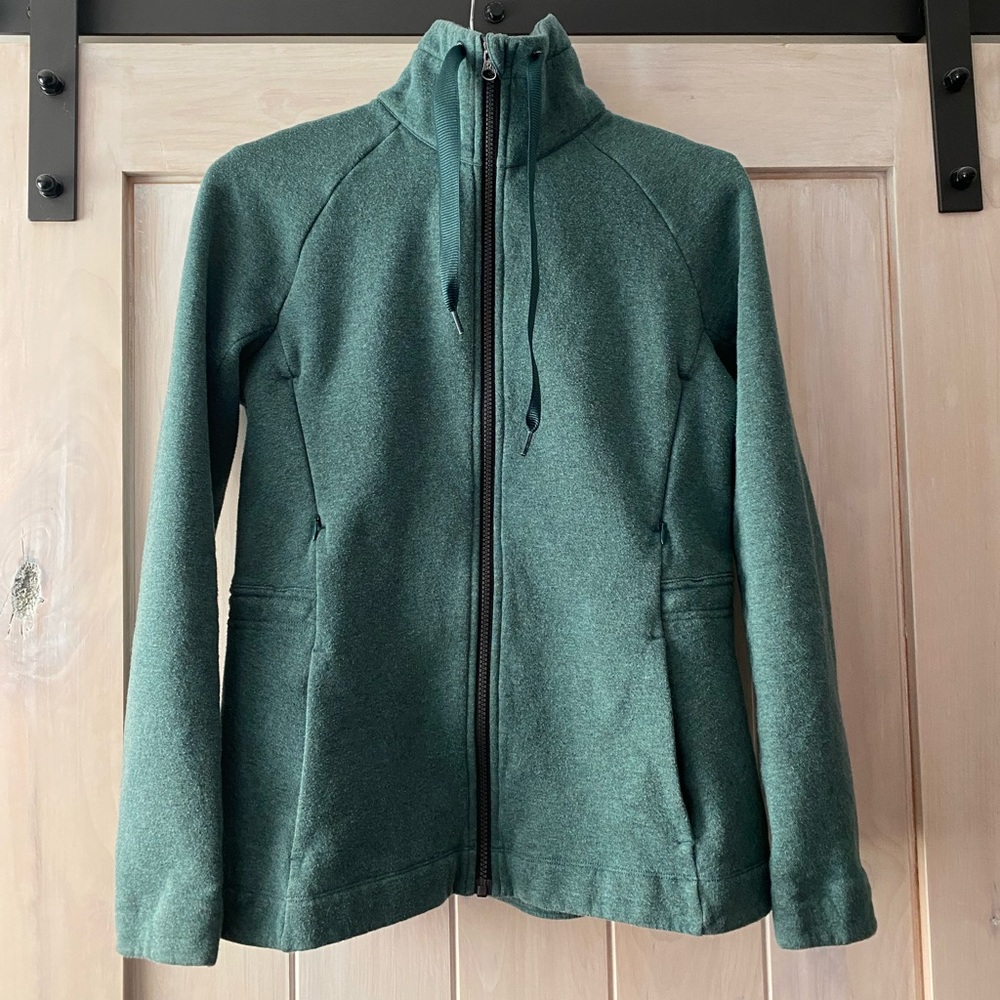 Lululemon Sage Fleece Lined Zip Up Jacket with Funnel Collar